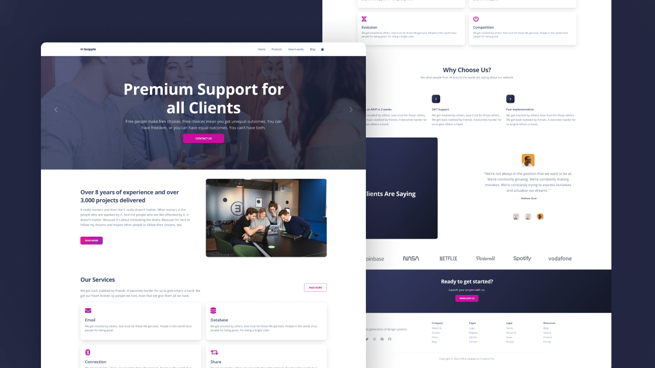 Business Landing Page